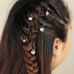 Flower Charm Hair Braid Clips Dreadlock Charms Clip