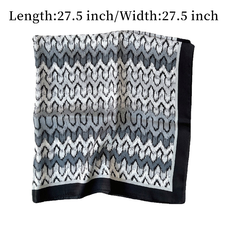 Geometric Pattern Gradient Scarf Neckerchief Head Wrap Sunscreen Shawl