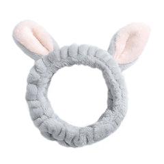 Easter Rabbit Ear Headband Wash Face Makeup Spa Hair Band Headwrap