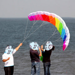 1.4m Double Line Parafoil Kite Set - Power Braid - Kitesurf Beach