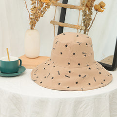 Women's Star Print UV Protection Sun Hat