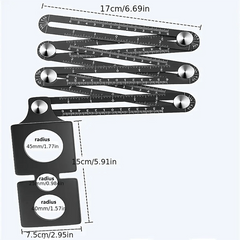 6-Fold Aluminum Alloy Perforated Mold Template Tool