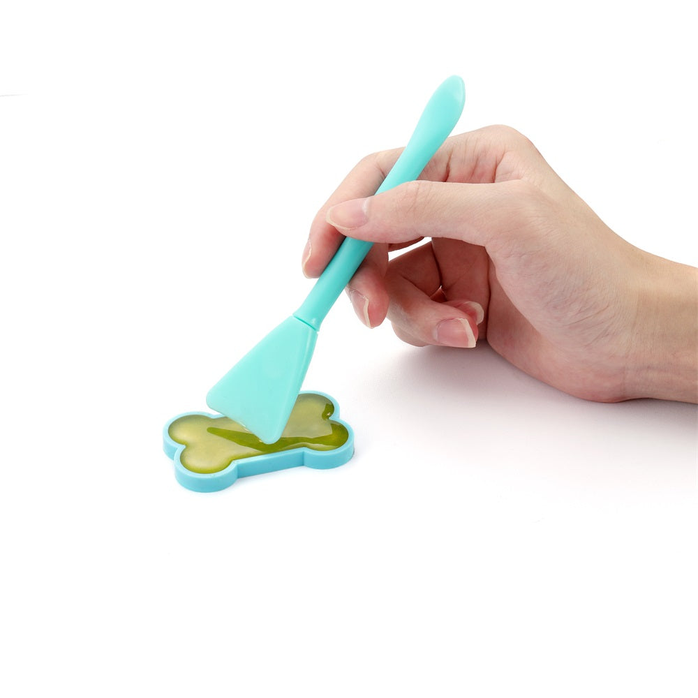 2PCS Soft Silicone Brushes for DIY Resin Molding Glue Mixing