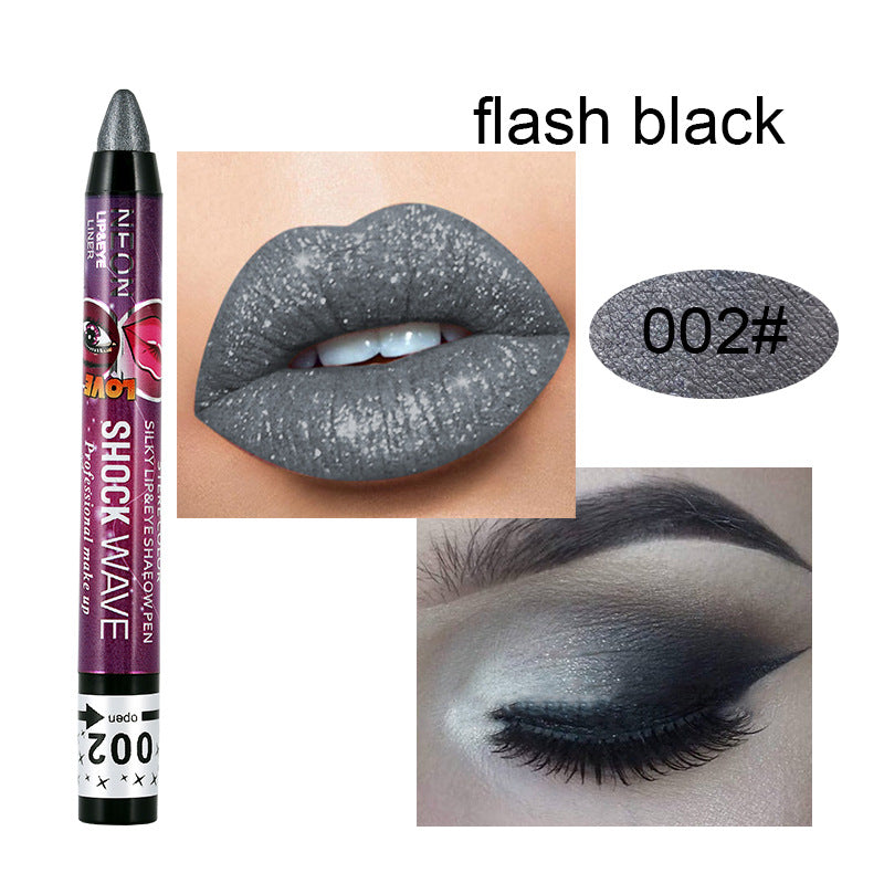 Long Lasting Matte and Polarized Glitter Eyeshadow and Lip Pencil