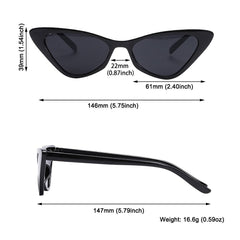 Y2K Cat Eye Sunglasses Retro Vintage 90s UV400 Sun Shades