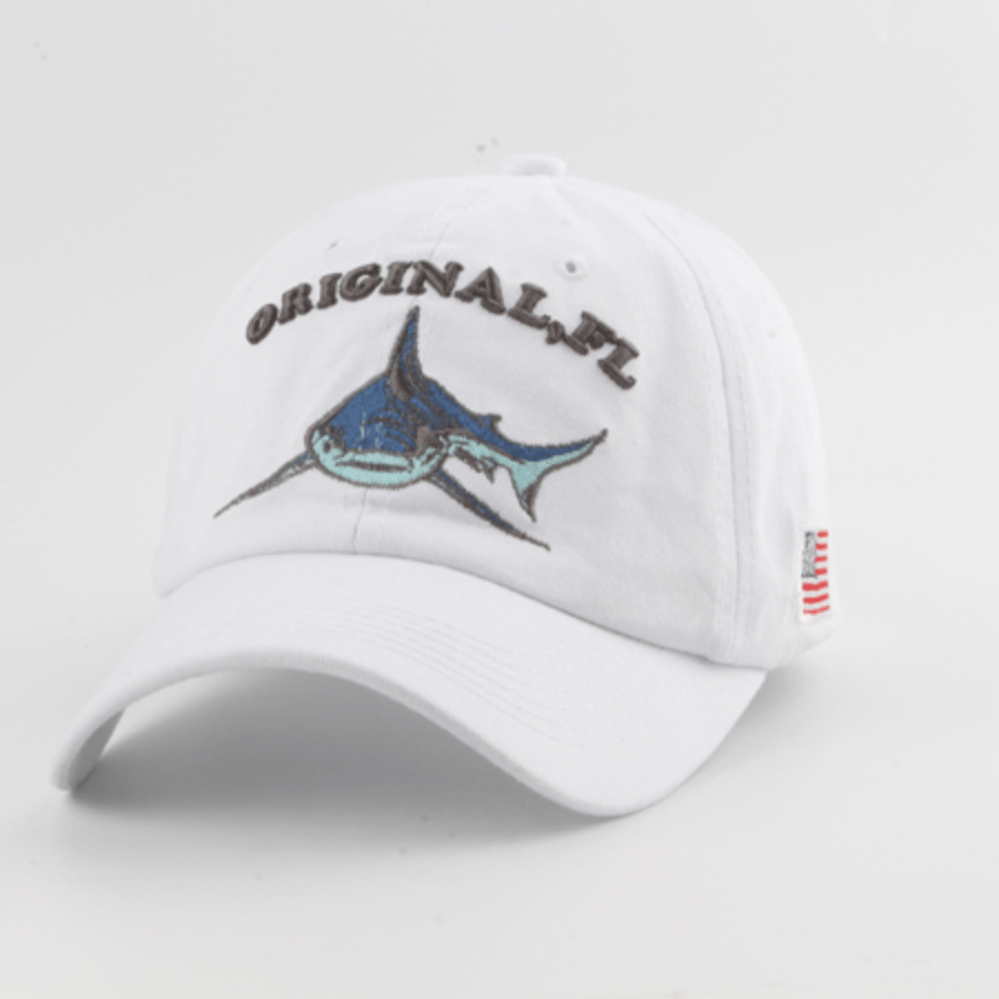 Washed Cotton Baseball Cap Shark Sun Hat Snapback Vintage Trucker Cap