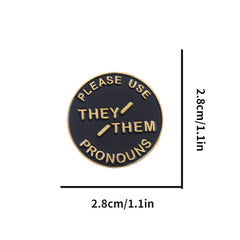 Alloy Brooch With English Letters Ins