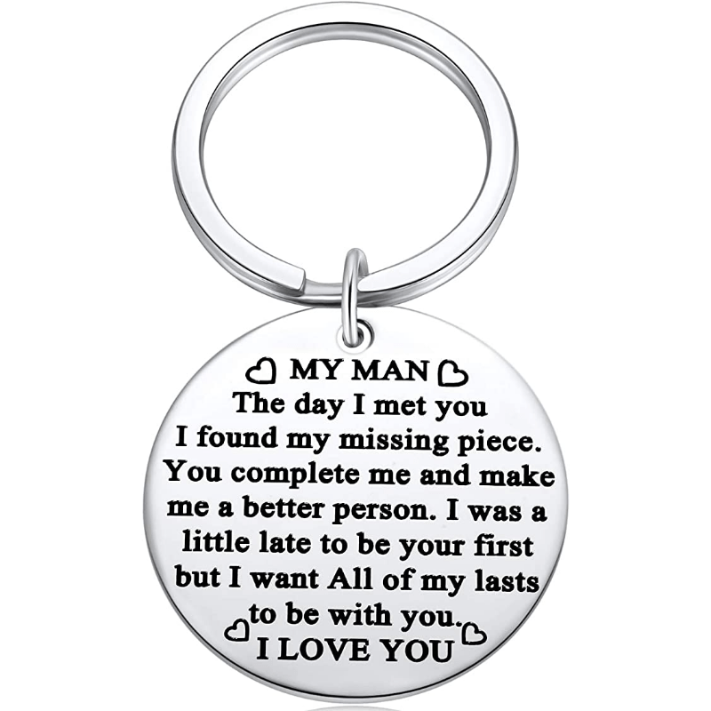 I Love You Key Chain For Husband - Birthday Present For Him