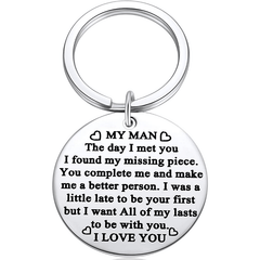 I Love You Key Chain For Husband - Birthday Present For Him