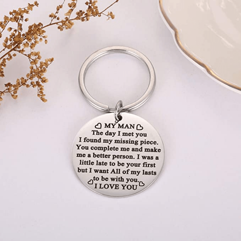 I Love You Key Chain For Husband - Birthday Present For Him