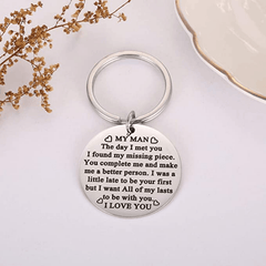 I Love You Key Chain For Husband - Birthday Present For Him