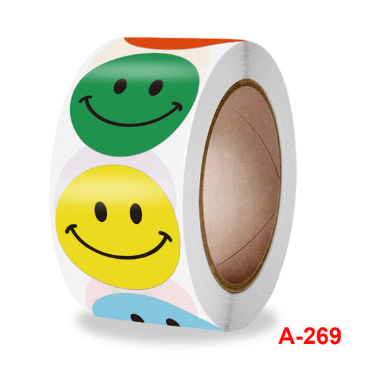 500pcs Multicolor Cartoon Round Stickers for Reward Labels