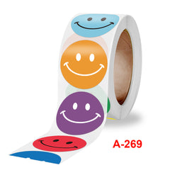500pcs Multicolor Cartoon Round Stickers for Reward Labels
