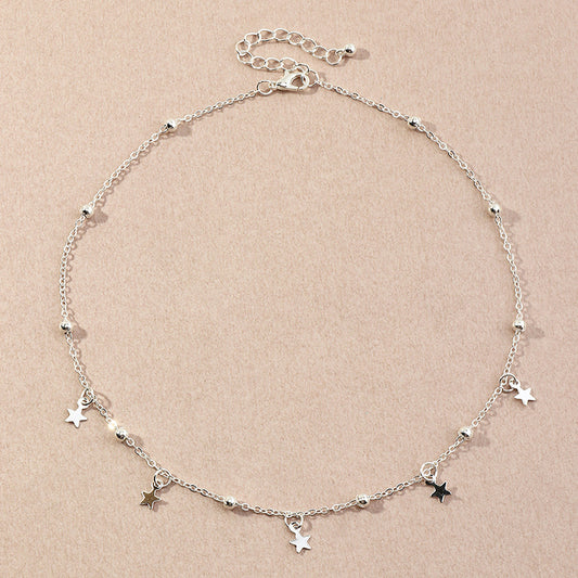 Girls Star Choker Necklace Delicate Star Choker for Kids