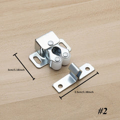 2pcs Cabinet Door Stopper Damper Buffer Magnet Closer Set