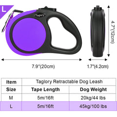 JOYTALE Retractable Dog Leash - Comfort & Style for Walks