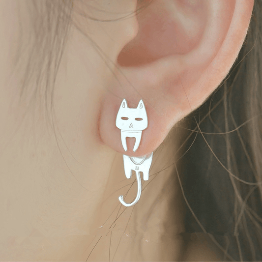 Cat Fish Stud Earrings Funny Ear Jewelry Accessories