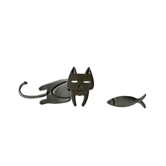 Cat Fish Stud Earrings Funny Ear Jewelry Accessories