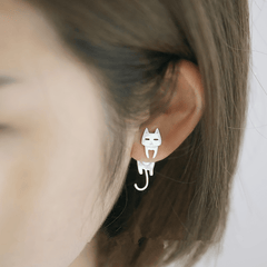 Cat Fish Stud Earrings Funny Ear Jewelry Accessories