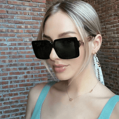 Oversized Square Frame Sunglasses UV400
