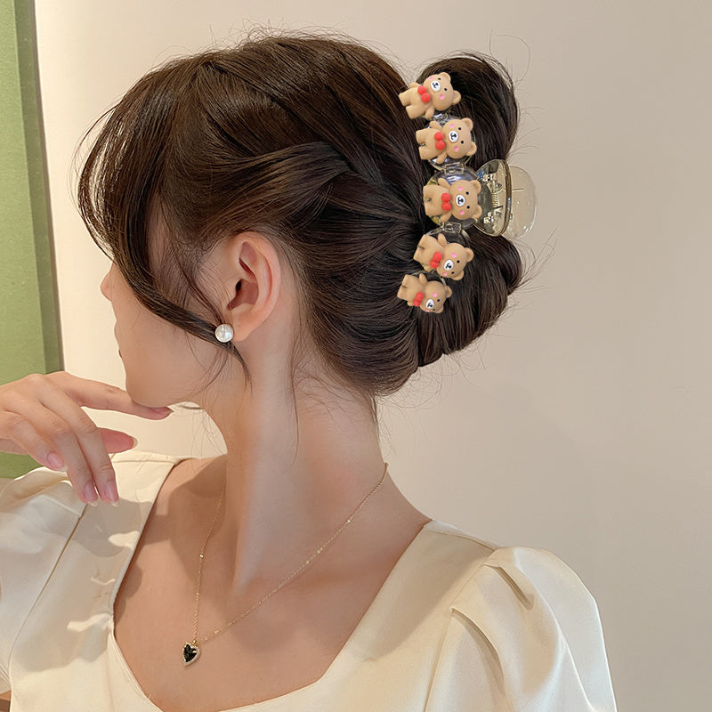 Cartoon Animal Acrylic Hair Claw Clip Strong Grip Hair Jaw Clip