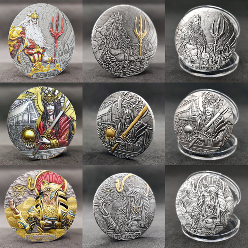 Ancient Egypt Silvery Challenge Coin Collection