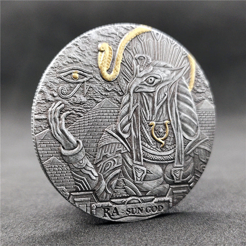 Ancient Egypt Silvery Challenge Coin Collection