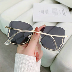 Rimless Sunglasses Gradient Glasses UV400