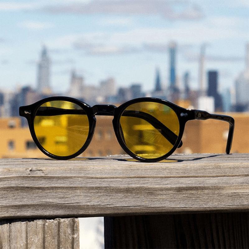 Round Sunglasses Rivet Decor Anti Glare UV400