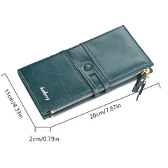 Solid Clutch Purse Women's Long Wallet