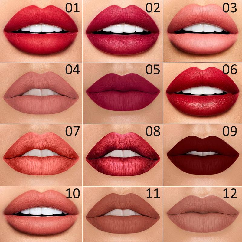 Red Matte Lip Liner Waterproof Long Lasting Lipstick Pencil
