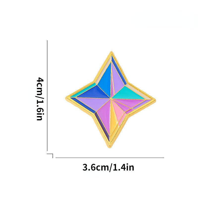 Artificial Diamond Enamel Pin
