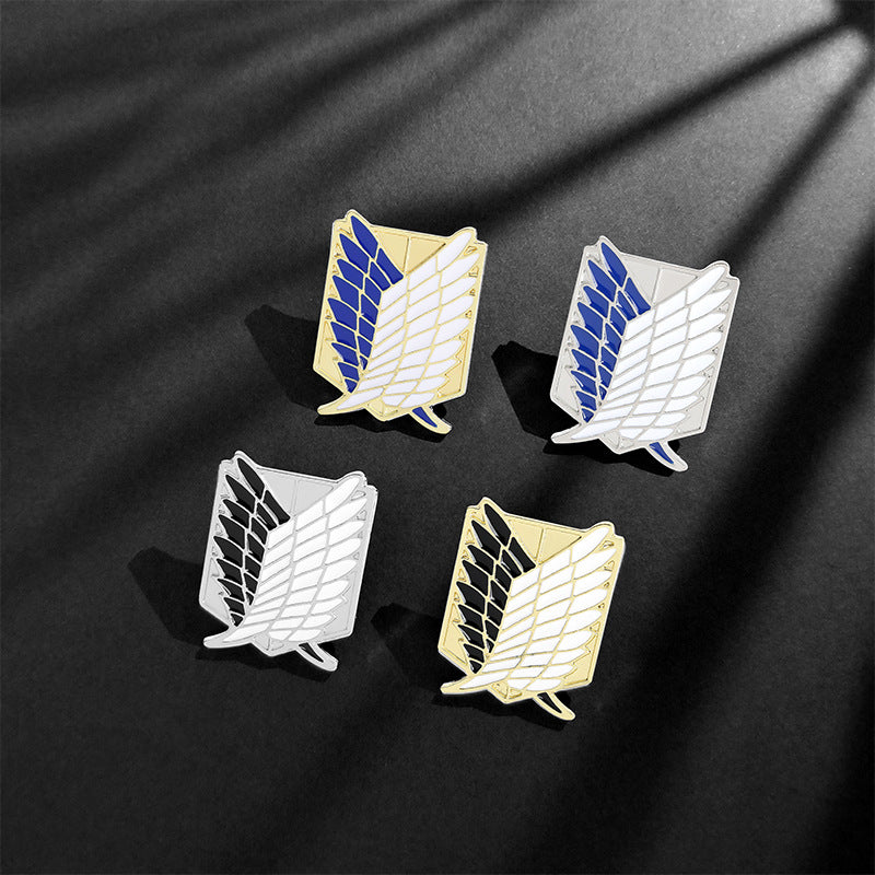 Wing Alloy Brooch Jackets Hats Scarves Pins