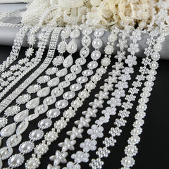 179 ABS Flatback Pearl Beads Chain Sewing Trim Cake Decoration