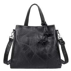 Flower Pendant Crossbody Bag Top Handle Satchel Purse