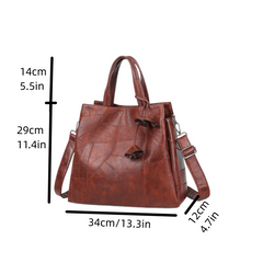 Flower Pendant Crossbody Bag Top Handle Satchel Purse