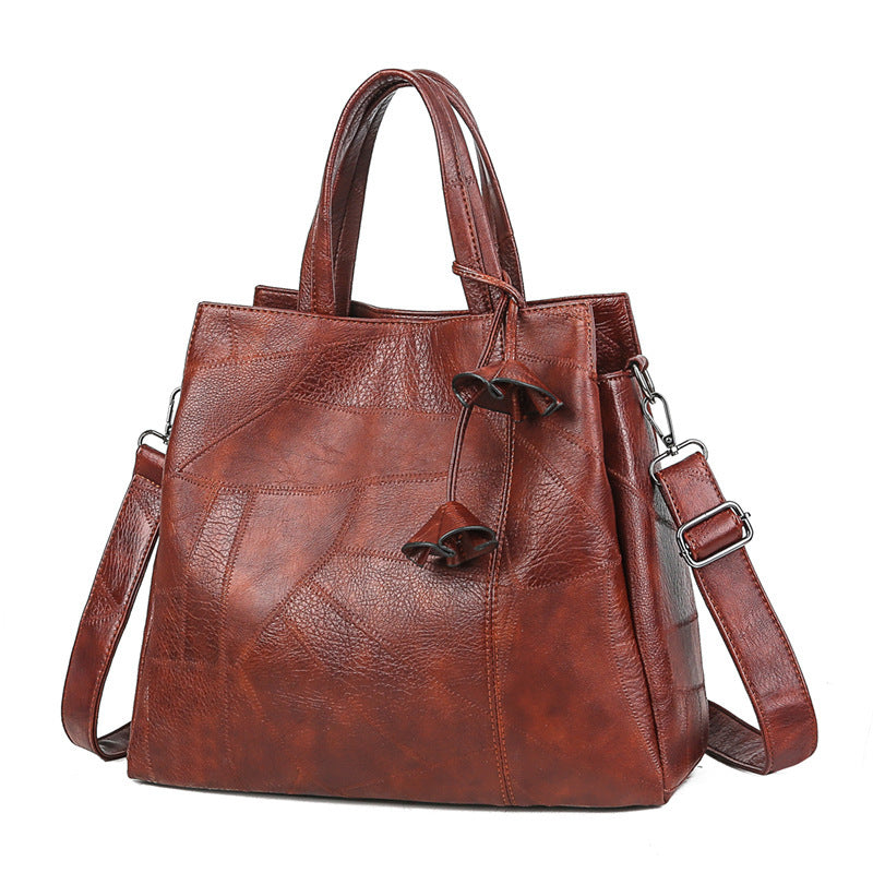 Flower Pendant Crossbody Bag Top Handle Satchel Purse
