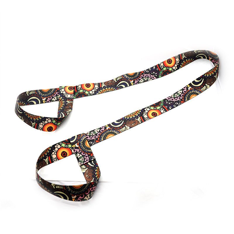 Adjustable Elastic Yoga Mat Belt with Shoulder Strap
