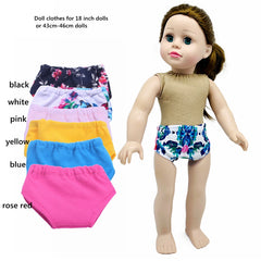 Flower Printed Panties for 18 Inch Dolls