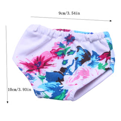 Flower Printed Panties for 18 Inch Dolls