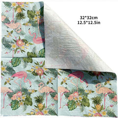 20pcs Animal Print Summer Party Napkins Square Wood Pulp Tissue Paper