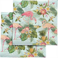 20pcs Animal Print Summer Party Napkins Square Wood Pulp Tissue Paper