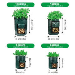 1pc Potato Grow Bag PE Vegetable Grow Bags With Handle Thickened Growing Bag