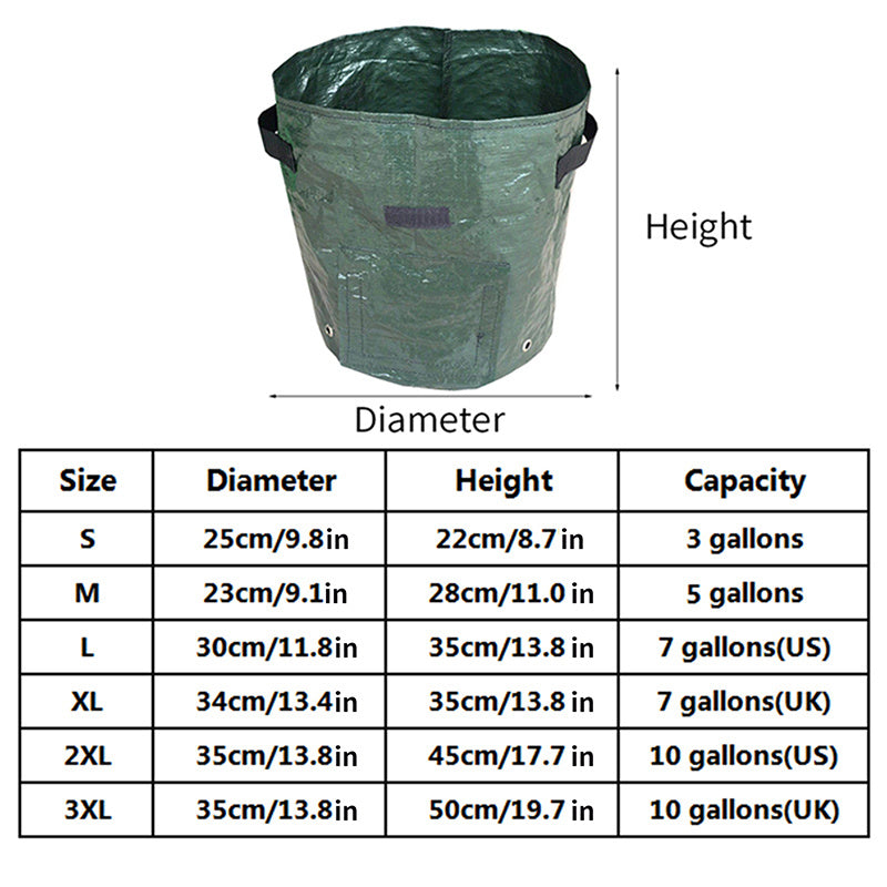 1pc Potato Grow Bag PE Vegetable Grow Bags With Handle Thickened Growing Bag