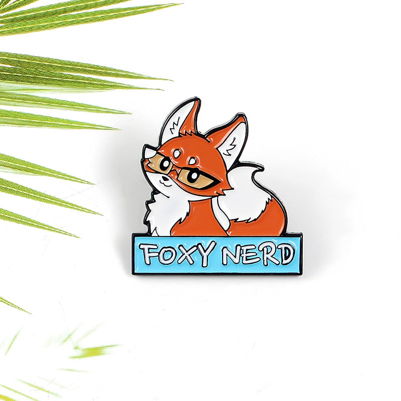 Fox Princess Oil Drop Brooch for Men