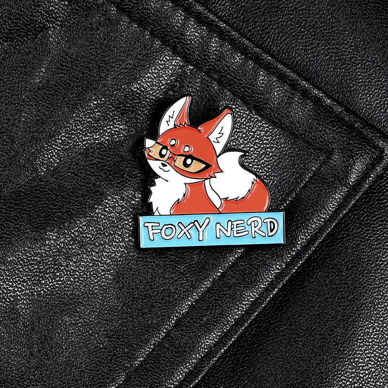 Fox Princess Oil Drop Brooch for Men