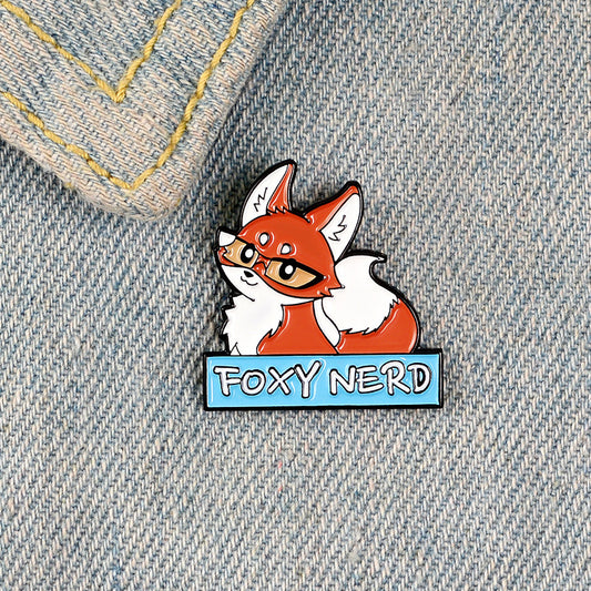 Fox Princess Oil Drop Brooch for Men