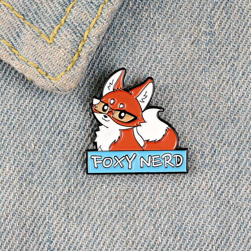 Fox Princess Oil Drop Brooch for Men