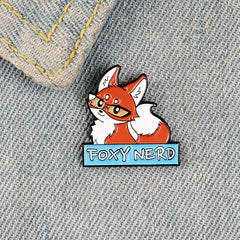 Fox Princess Oil Drop Brooch for Men