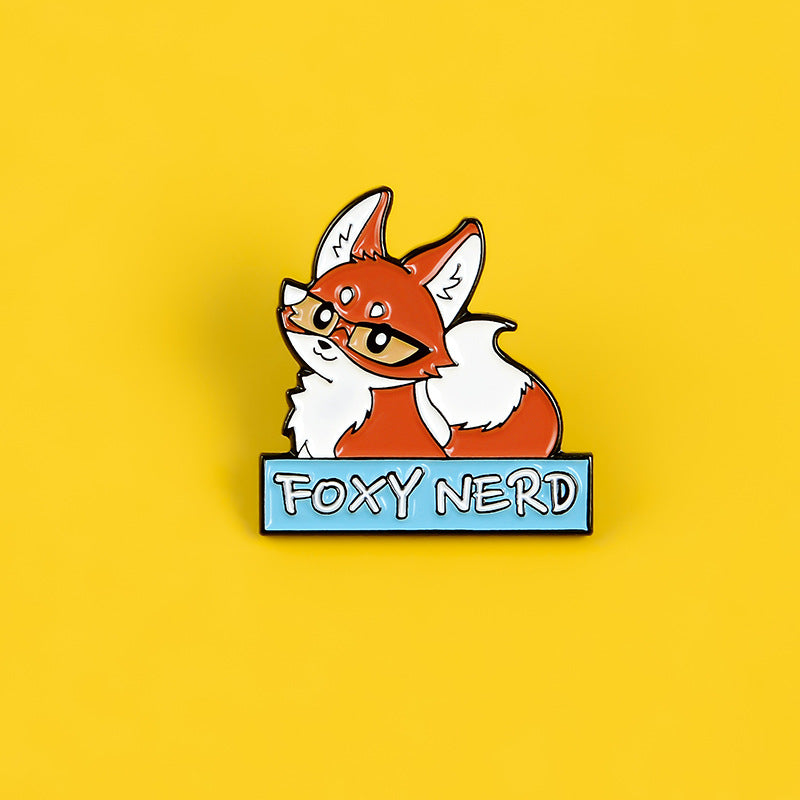 Fox Princess Oil Drop Brooch for Men